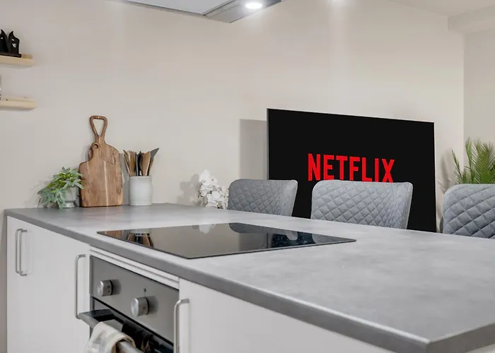 아파트 Arctic Premium Horizon L Sea View L Balcony 트롬쇠